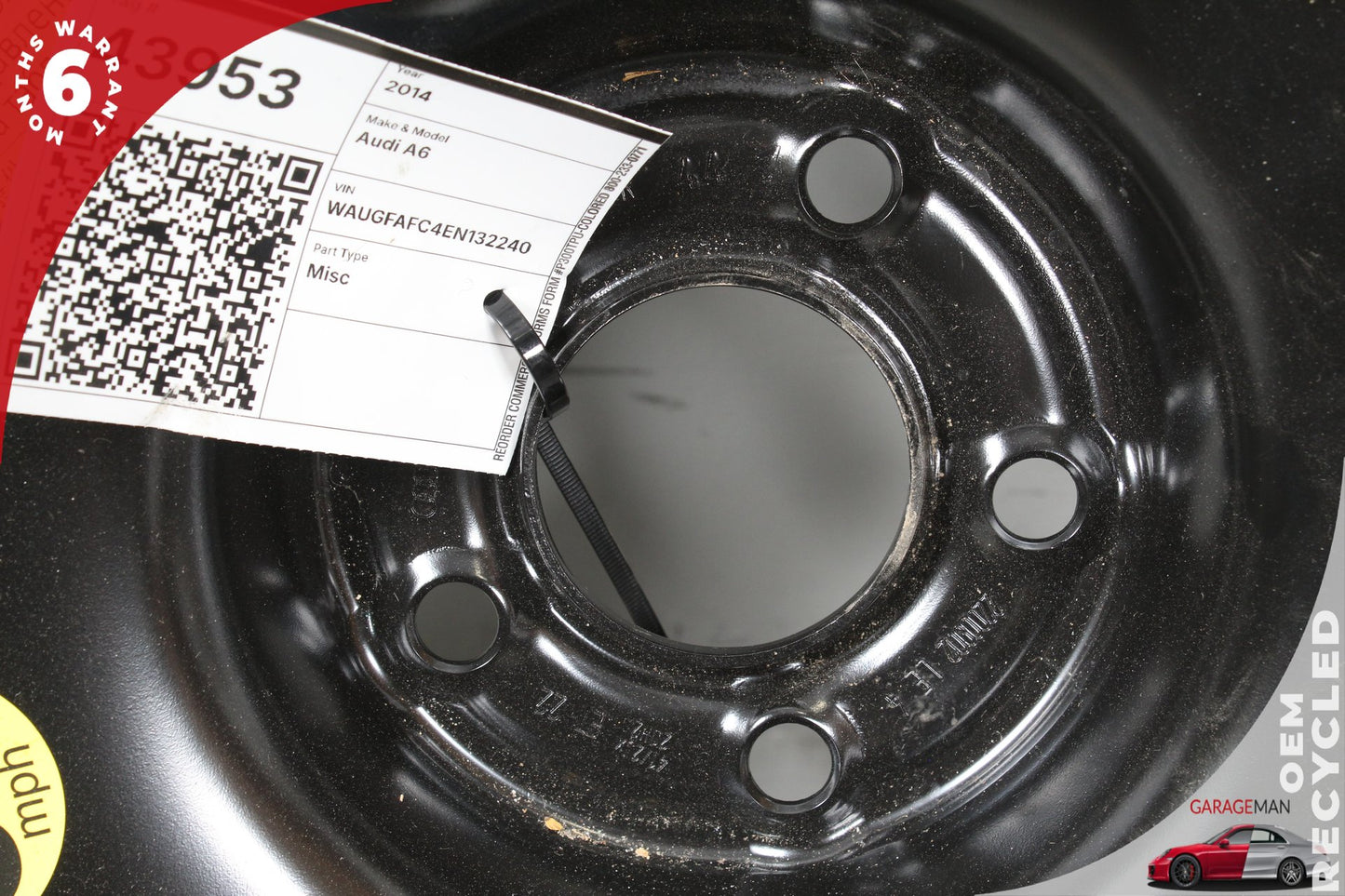 2012-2018 Audi A6 S6 RS7 Emergency Spare Tire Wheel Donut Rim 4G0601027 OEM