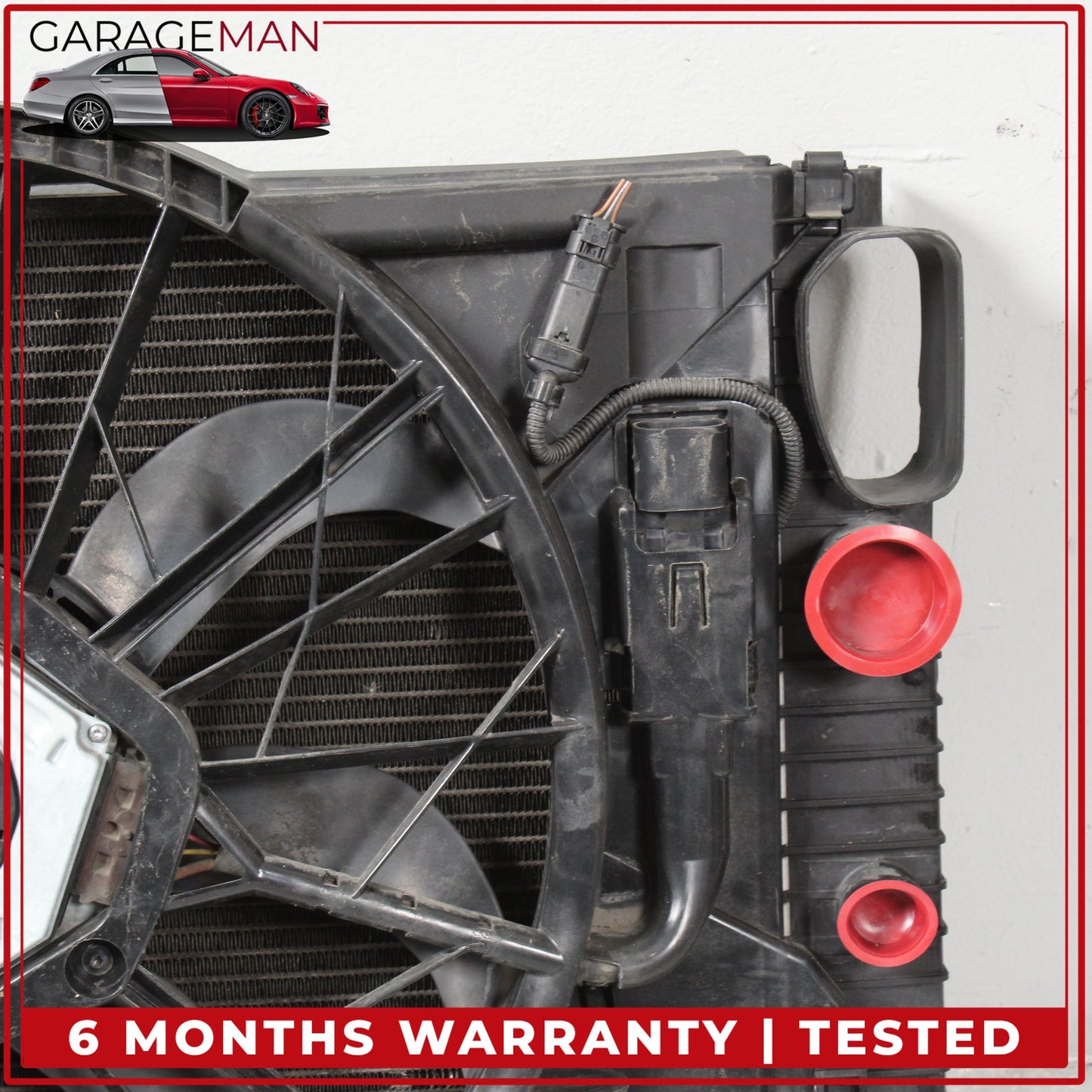 2003-2009 Mercedes W211 E350 Engine Radiator Cooling Fan Motor Assembly OEM