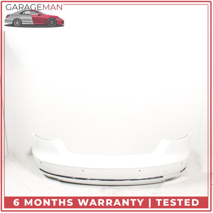 2015-2018 Audi A8 Quattro Rear Bumper Cover White 4H0253825K OEM