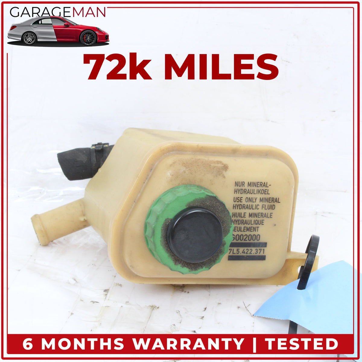 2010-2016 Porsche Panamera 970 Power Steering Fluid Reservoir Bottle OEM