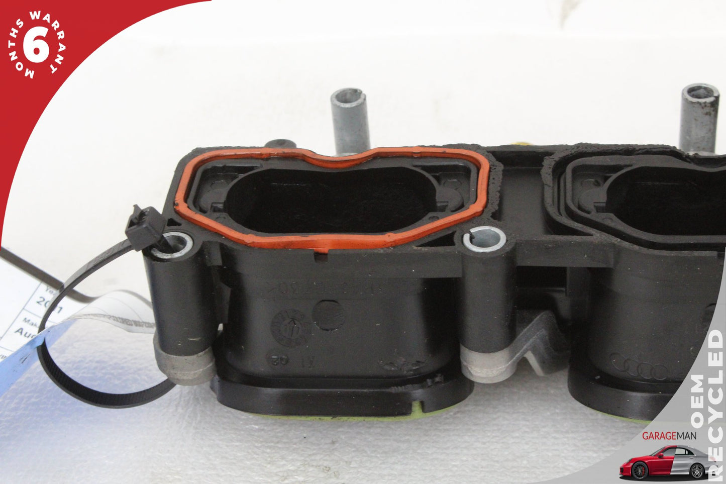 2011-2018 Audi Q7 Porsche Cayenne 958 Left Lower Intake Manifold w/ Bracket OEM