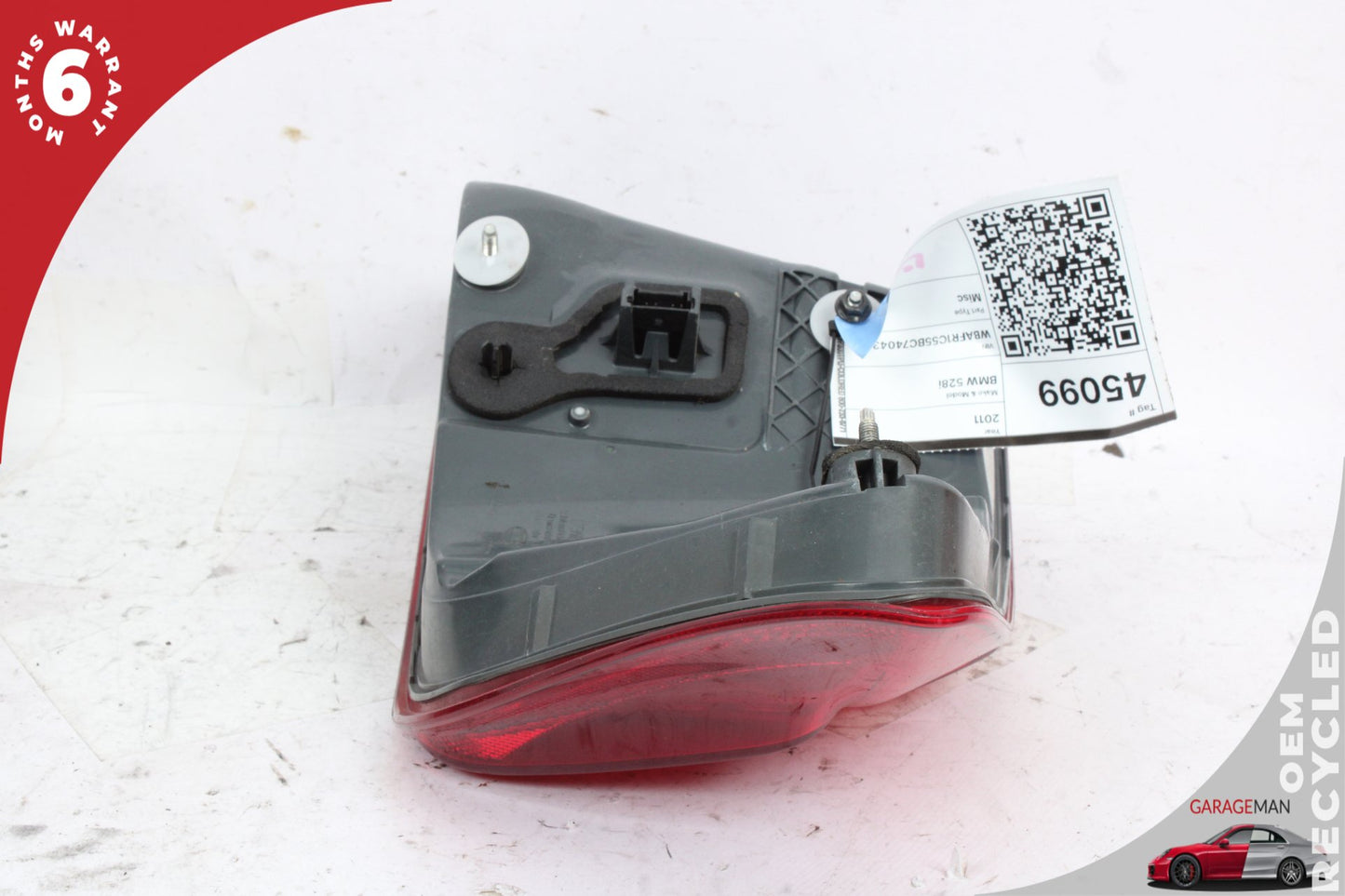2011-2013 BMW 528i Rear Left Driver Side LED Outer Tail Light Lamp 7203231 OEM