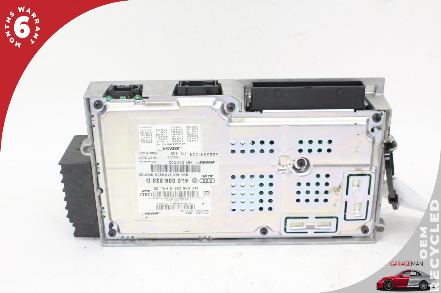 2007-2009 Audi Q7 MPV Audio Radio Sound System Amplifier AMP Bose 4L0035223D