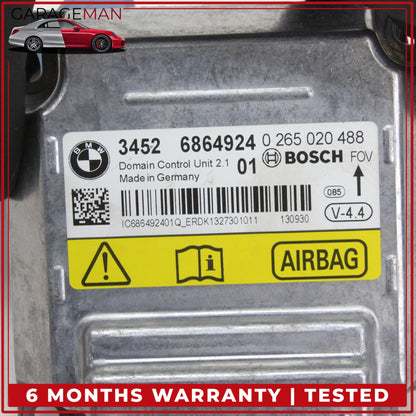 2012-2018 BMW 650i 640i SRS Airbag Air Bag Sensor Module Bosch 6864924 OEM