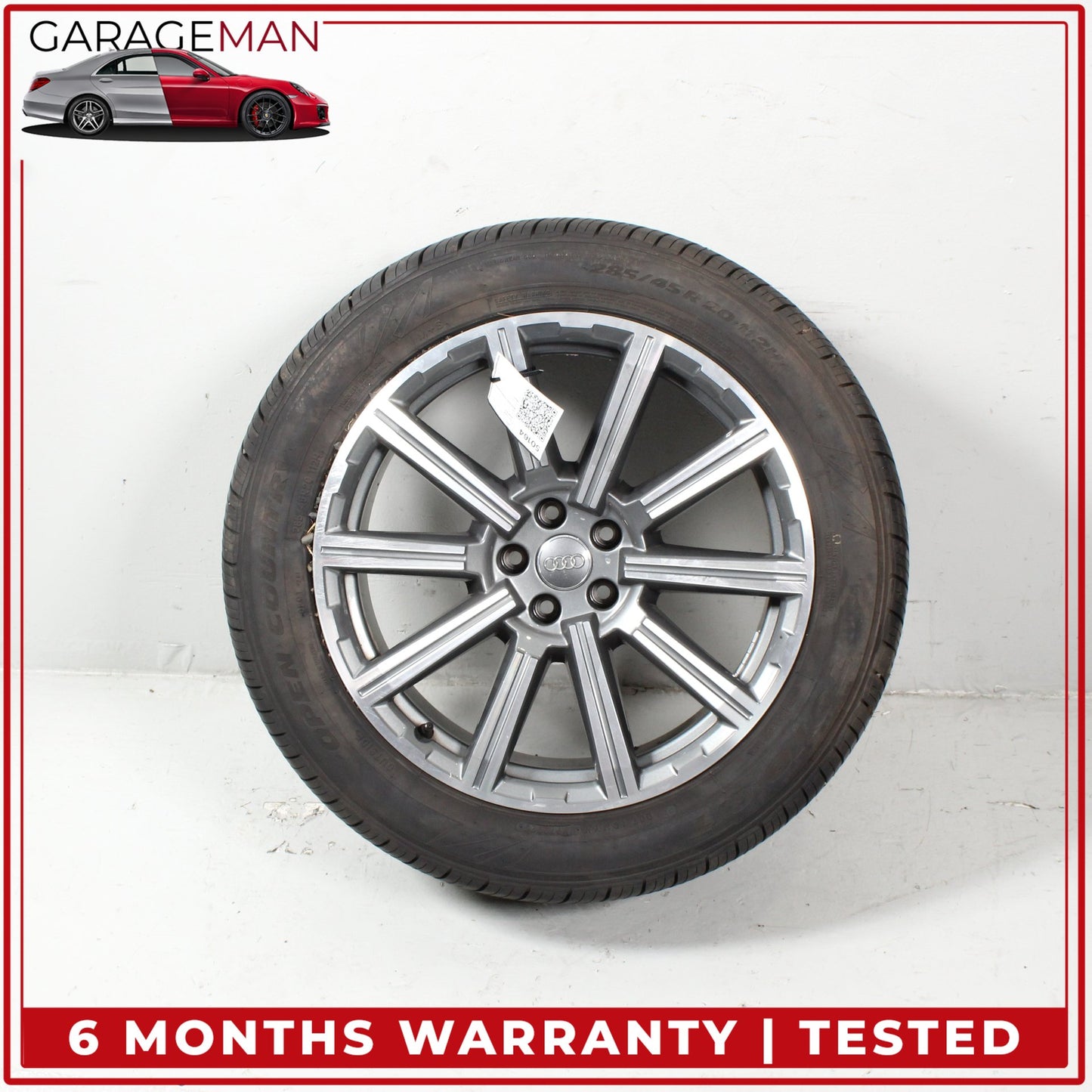 2017-2025 Audi Q7 SQ7 10 Spoke Wheel Rim w/ Tire 9JX20H2 ET33 4M0601025AD OEM