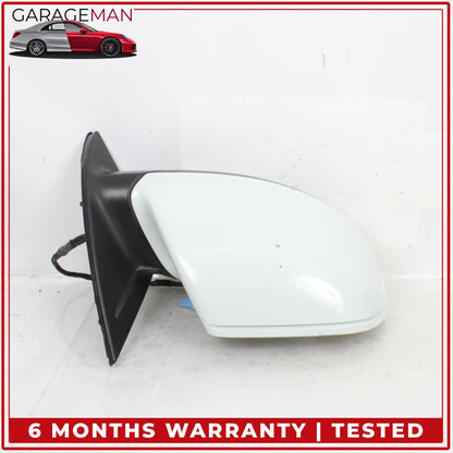 2010-2015 Audi Q7 Right Door Heated Rear View Mirror w/ Blind Spot White OEM