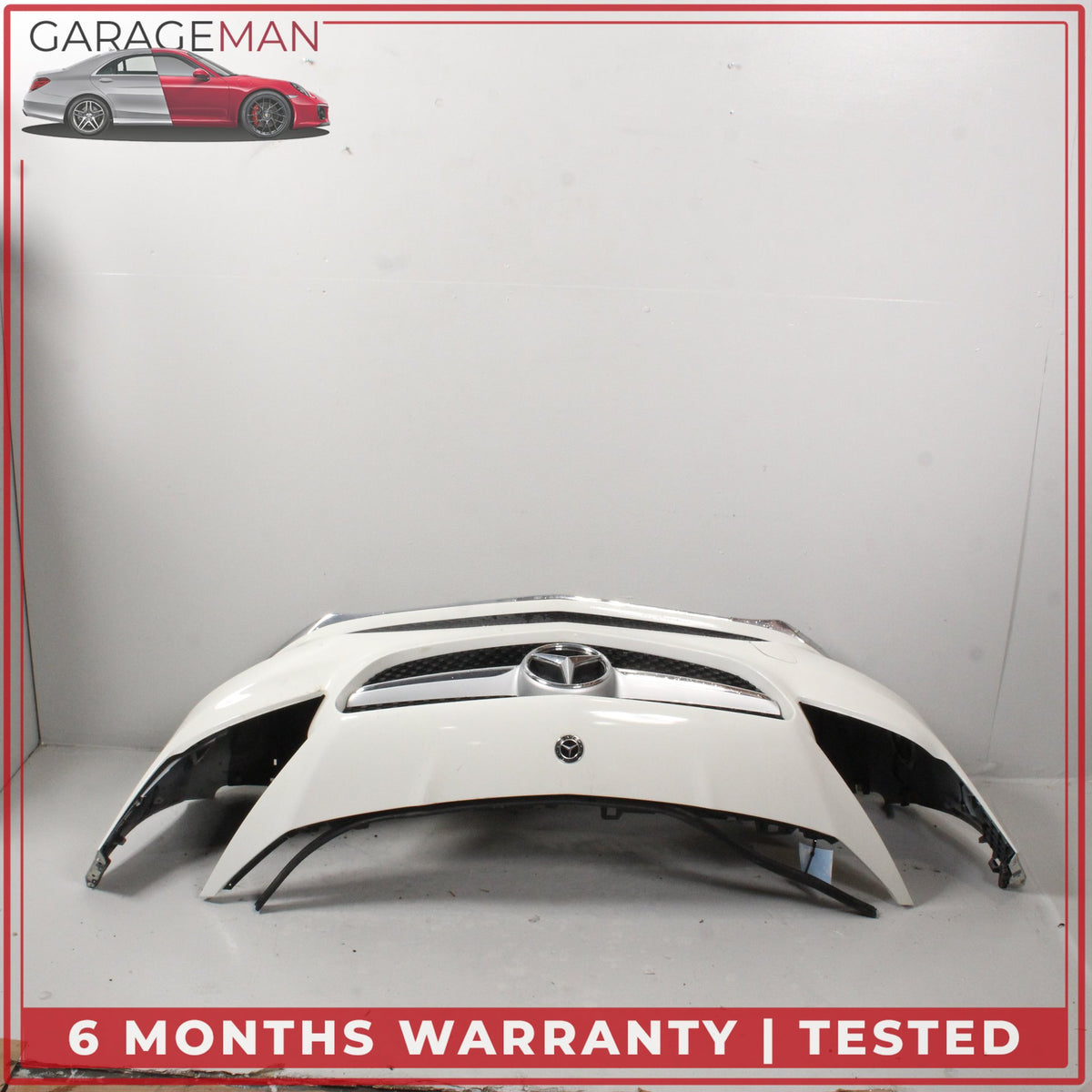 2017-2019 Mercedes C117 CLA250 Sedan Front Bumper Cover Calcite White OEM