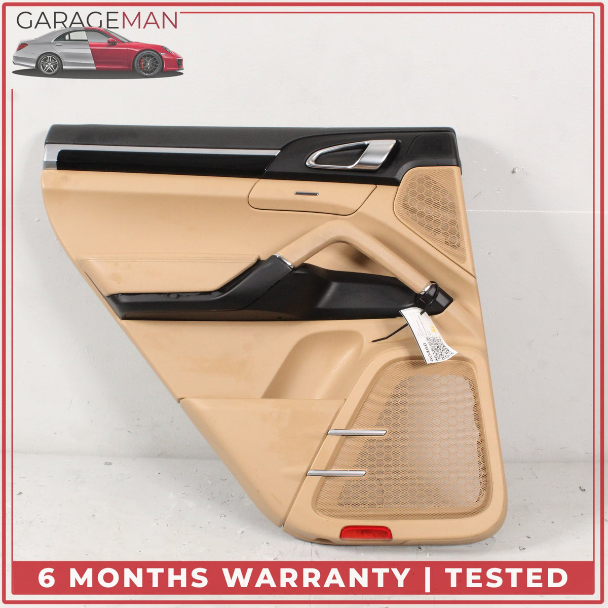 2011-2018 Porsche Cayenne 958 Rear Left Side Door Trim Cover Panel Beige OEM
