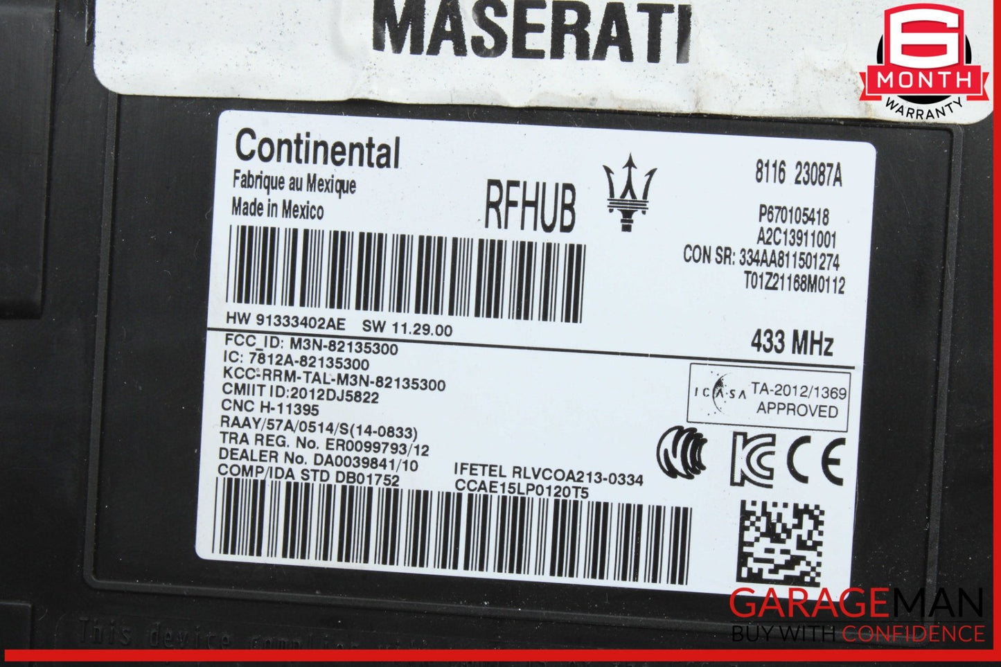 2017-2024 Maserati Ghibli Keyless Entry Module 670105418 Genuine