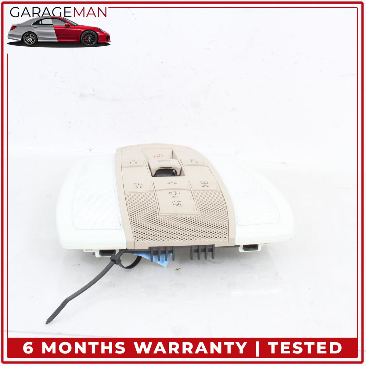 2010-2017 Mercedes C207 E400 Coupe Overhead Dome Light Lamp Beige 2048201923 OEM