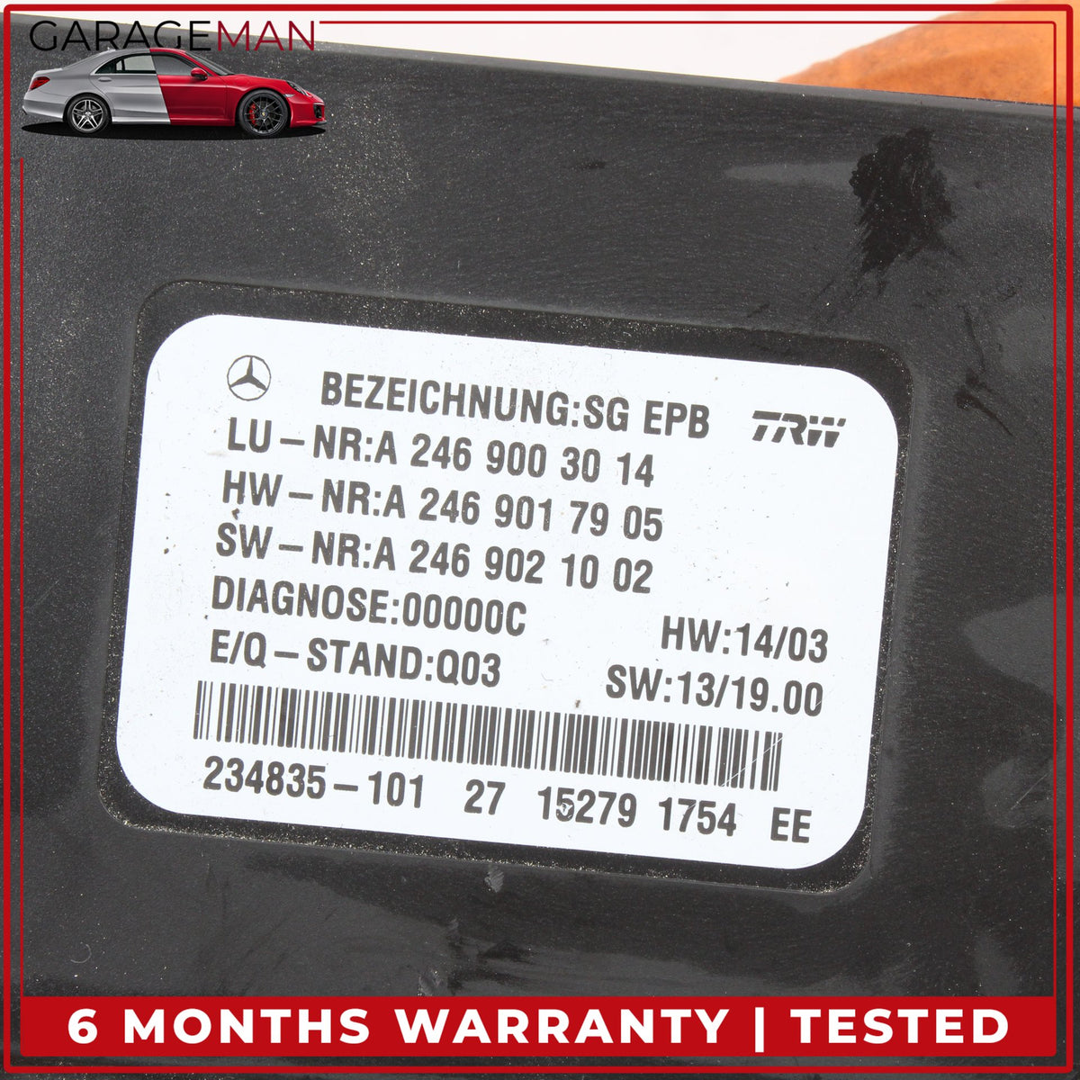 2012-2020 Mercedes X156 GLA250 Electronic Parking Brake Control Module Unit OEM
