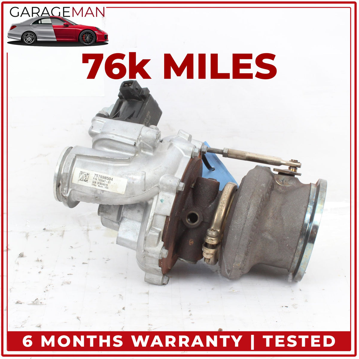 2008-2017 BMW 650i 550i 750i X5 N63 Left or Right Side Turbocharger 7576985 OEM