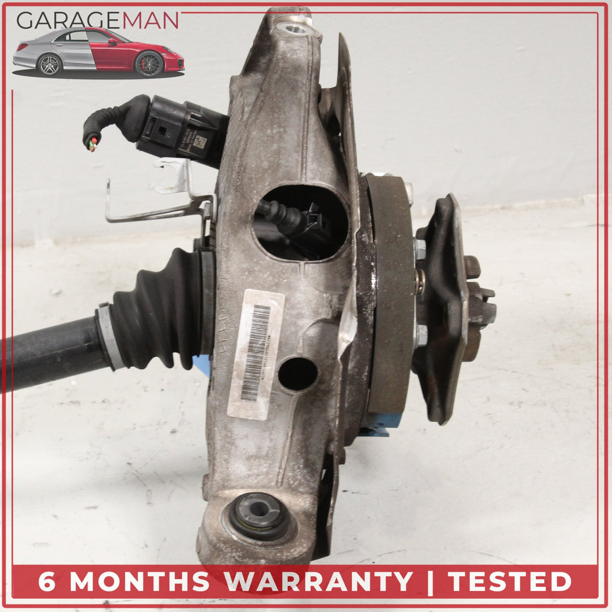 2010-2016 Porsche Panamera 970 Rear Left Spindle Knuckle Wheel Hub w/ Shaft OEM