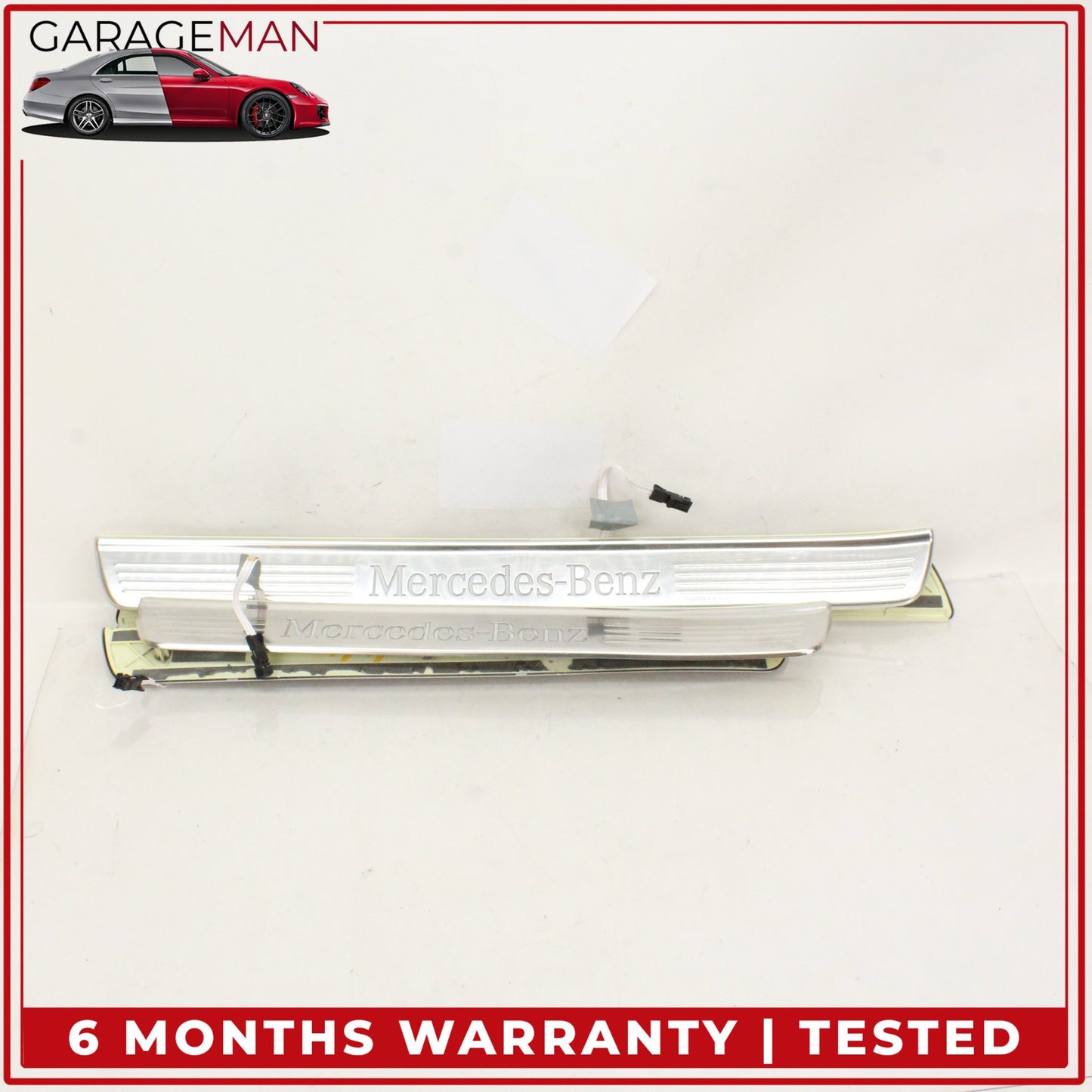 2014-2020 Mercedes W222 S550e Front and Rear Illuminated Door Step Sill Set OEM