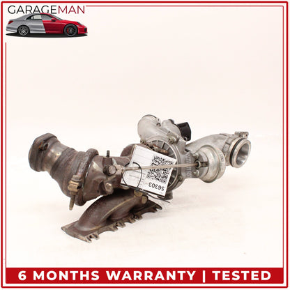 2014-2020 Mercedes W212 E400 M276 Left Turbocharger Turbo Charger Manifold OEM
