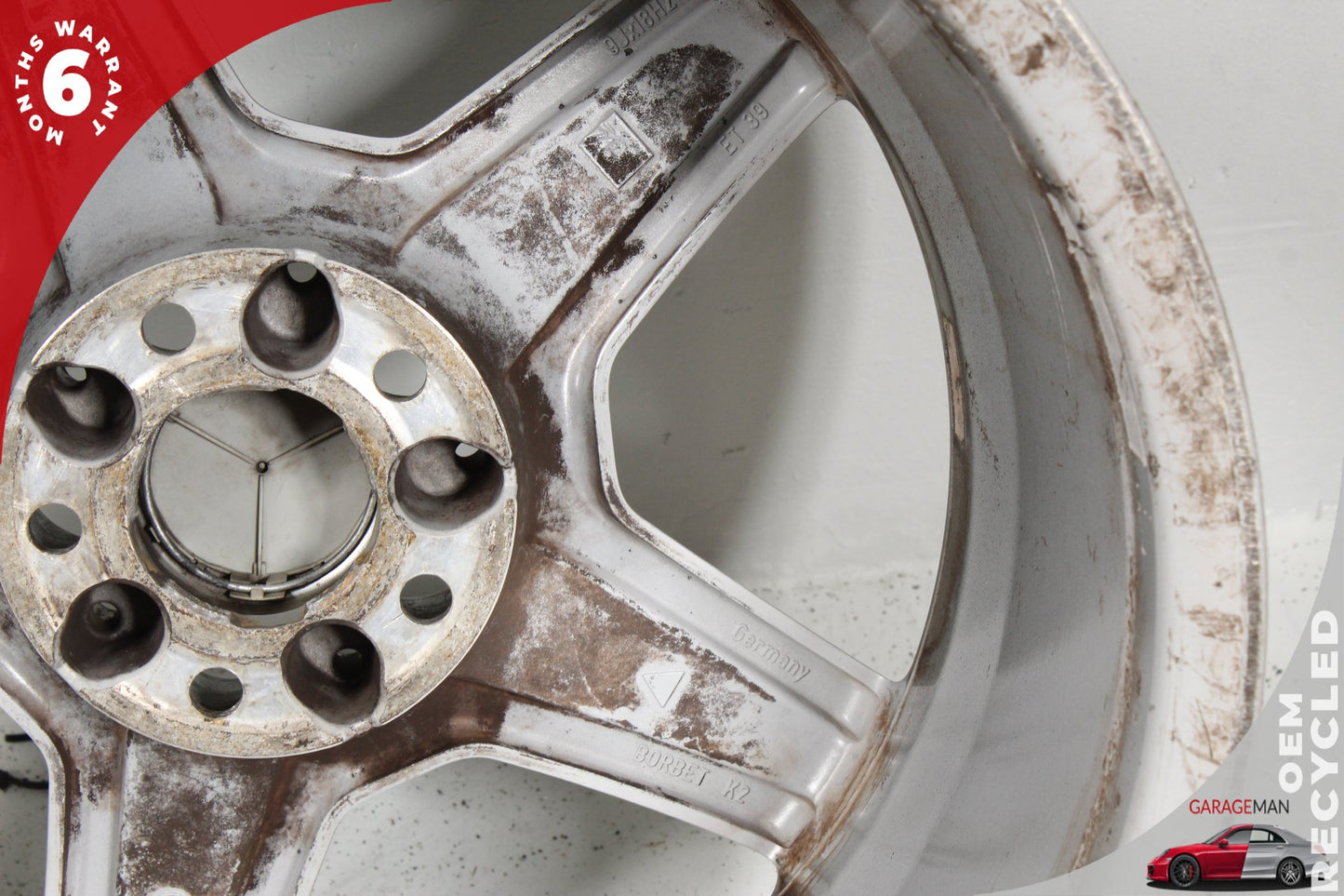 2003-2011 Mercedes W211 E350 E55 AMG Rear Wheel Rim 9JX18H2 ET39 2114016702 OEM