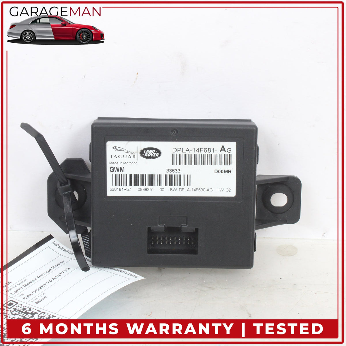 2013-2017 LR Range Rover L405 Network Gateway Control Module DPLA14F681AG OEM