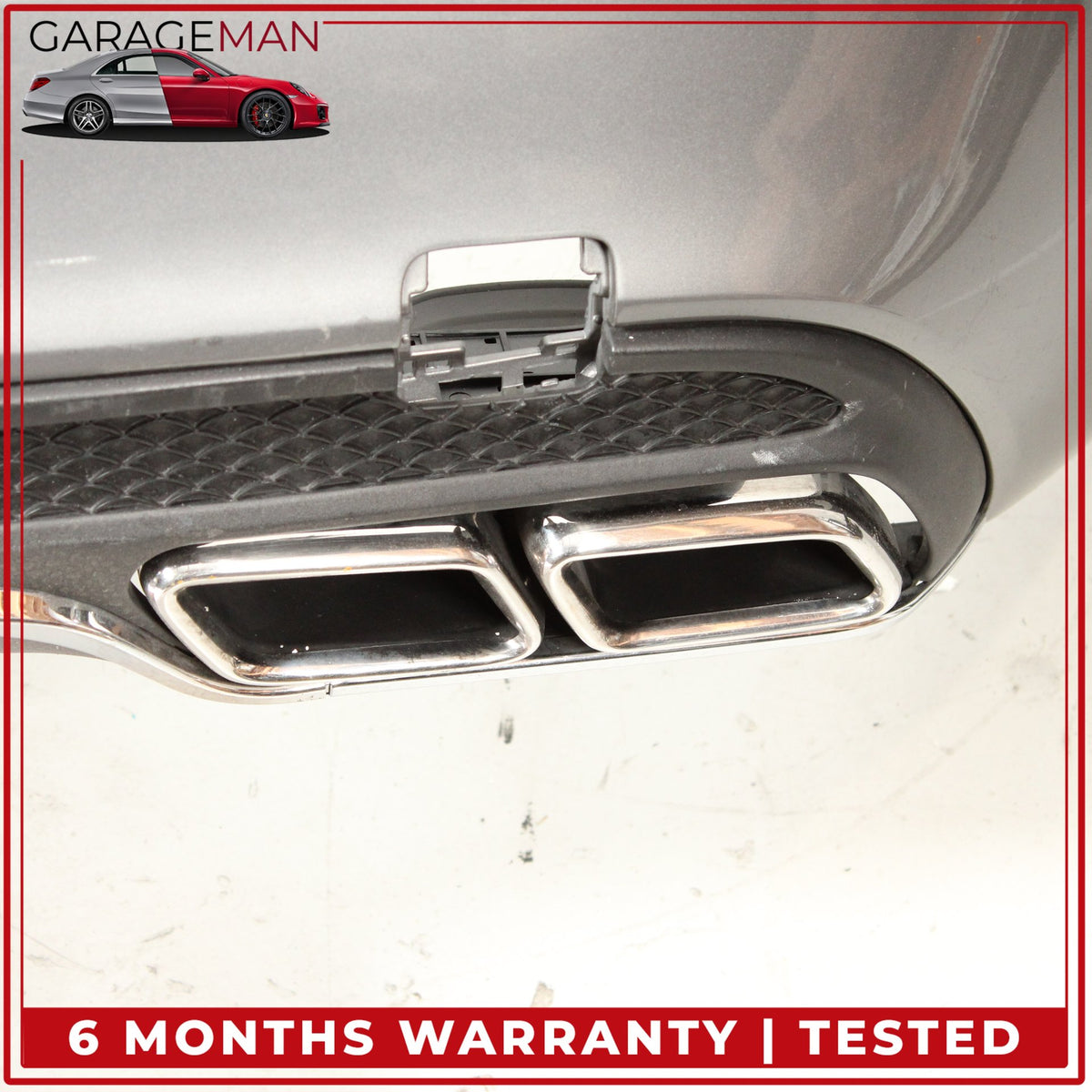 2015-2018 Mercedes-Benz C300 W205 Sport Rear Bumper Cover Assembly Silver OEM