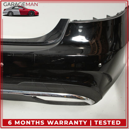 2014-2016 Mercedes W212 E400 E350 Sedan Rear Bumper Cover Black 2128853438 OEM
