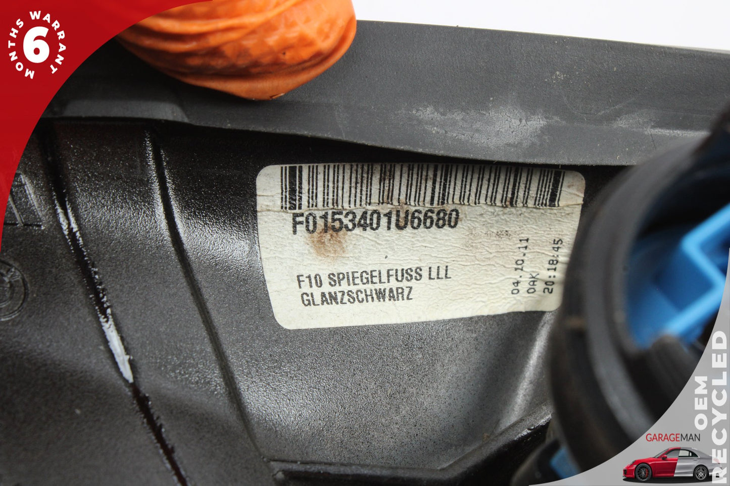 2011-2016 BMW 550i F10 Front Left Door Rear View Mirror w/ Camera and Blind Spot 0153101