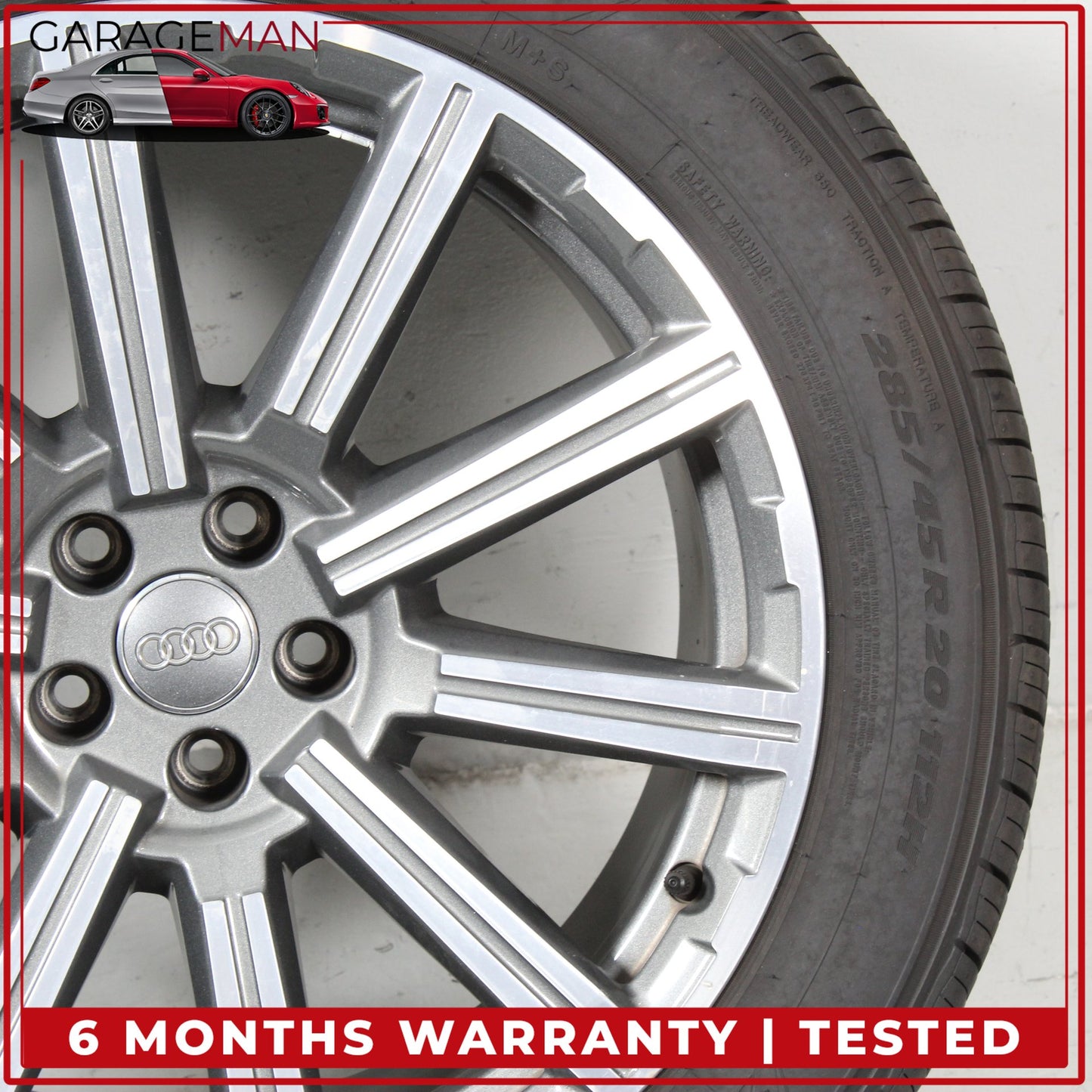 2017-2025 Audi Q7 SQ7 10 Spoke Wheel Rim w/ Tire 9JX20H2 ET33 4M0601025AD OEM