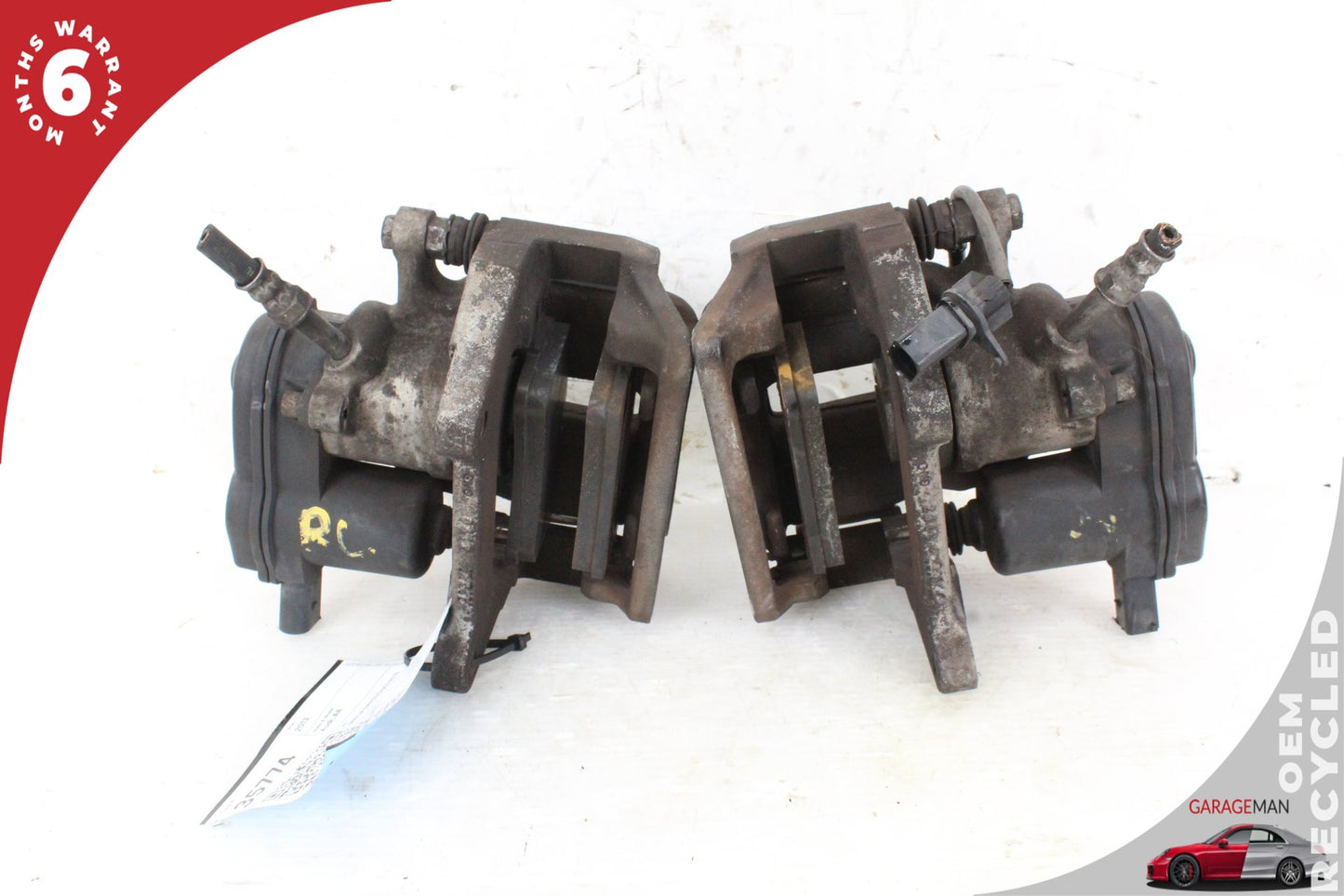 2011-2018 Audi A8 S8 Rear Left and Right Side Brake Caliper Set 4H0615403A OEM