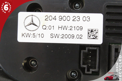 2008-2011 Mercedes W204 C300 AC Temperature Climate Control Switch Panel OEM
