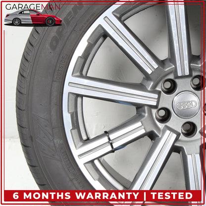2017-2025 Audi Q7 SQ7 10 Spoke Wheel Rim w/ Tire 9JX20H2 ET33 4M0601025AD OEM