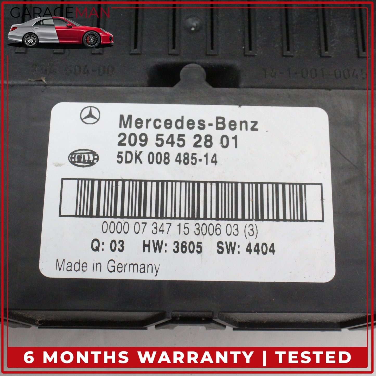 2003-2009 Mercedes-Benz CLK350 W209 Coupe Front SAM Module Relay Fuse Box 2095452801 OEM