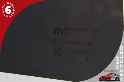 2011-2023 Dodge Charger LD Sedan Rear Right Side Window Glass 55113552AC OEM