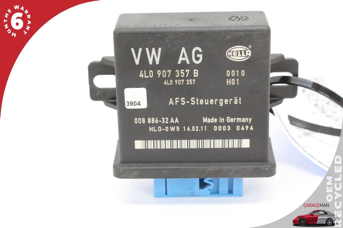 2010-2015 Audi Q7 SUV Headlight Lamp Range Control Module Unit 4L0907357B OEM