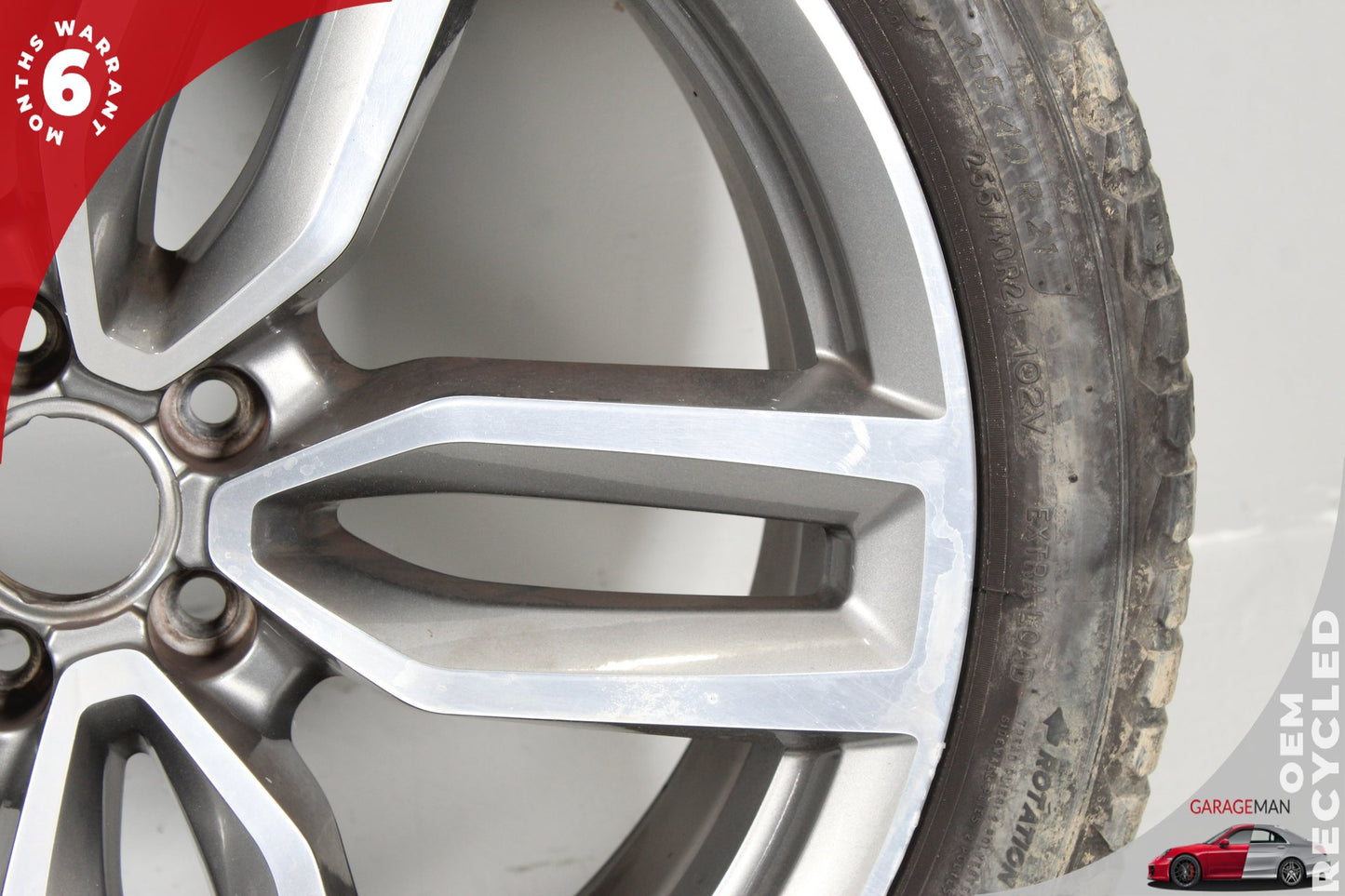 2013-2017 Audi Q5 R21 Wheel Rim w/ Tire 8R0601025AM Genuine