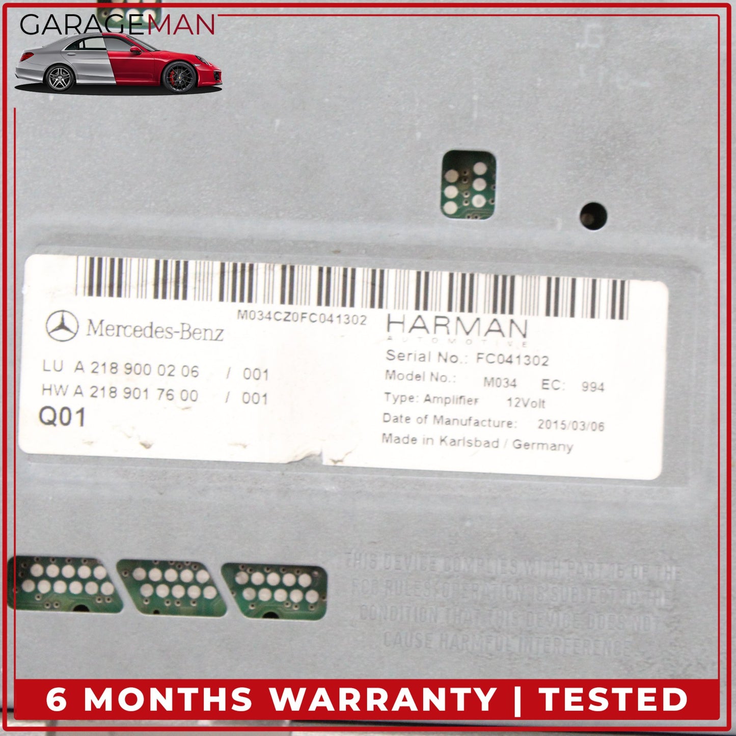 2014-2020 Mercedes W117 CLA250 E400 Audio Sound Amplifier AMP Harman Becker OEM