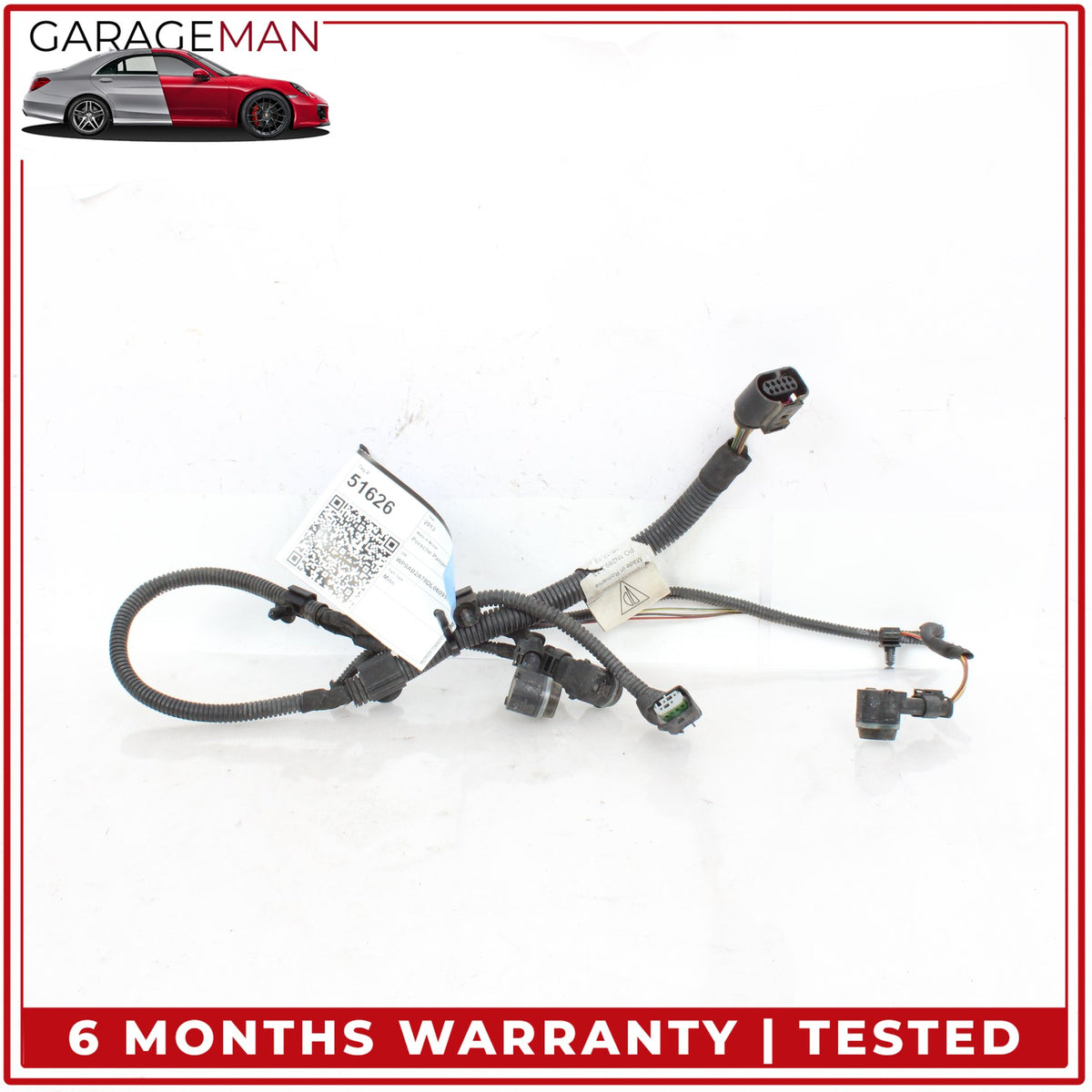 2010-2013 Porsche Panamera 970 Front Bumper Parking Sensors w/ Wire Harness OEM