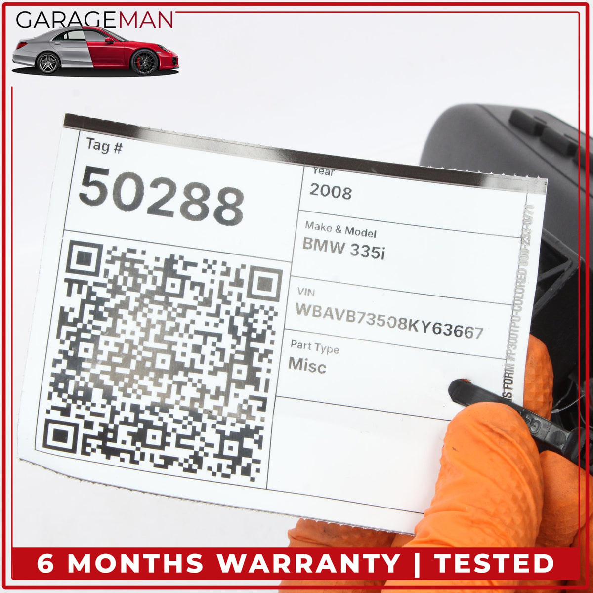 2006-2011 BMW 335i E90 Interior Rear View Mirror 51169192335 OEM