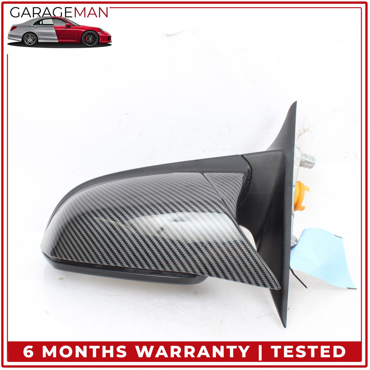 2012-2018 BMW 328i F30 Front Left Side Door Rear View Mirror Carbon Fiber OEM