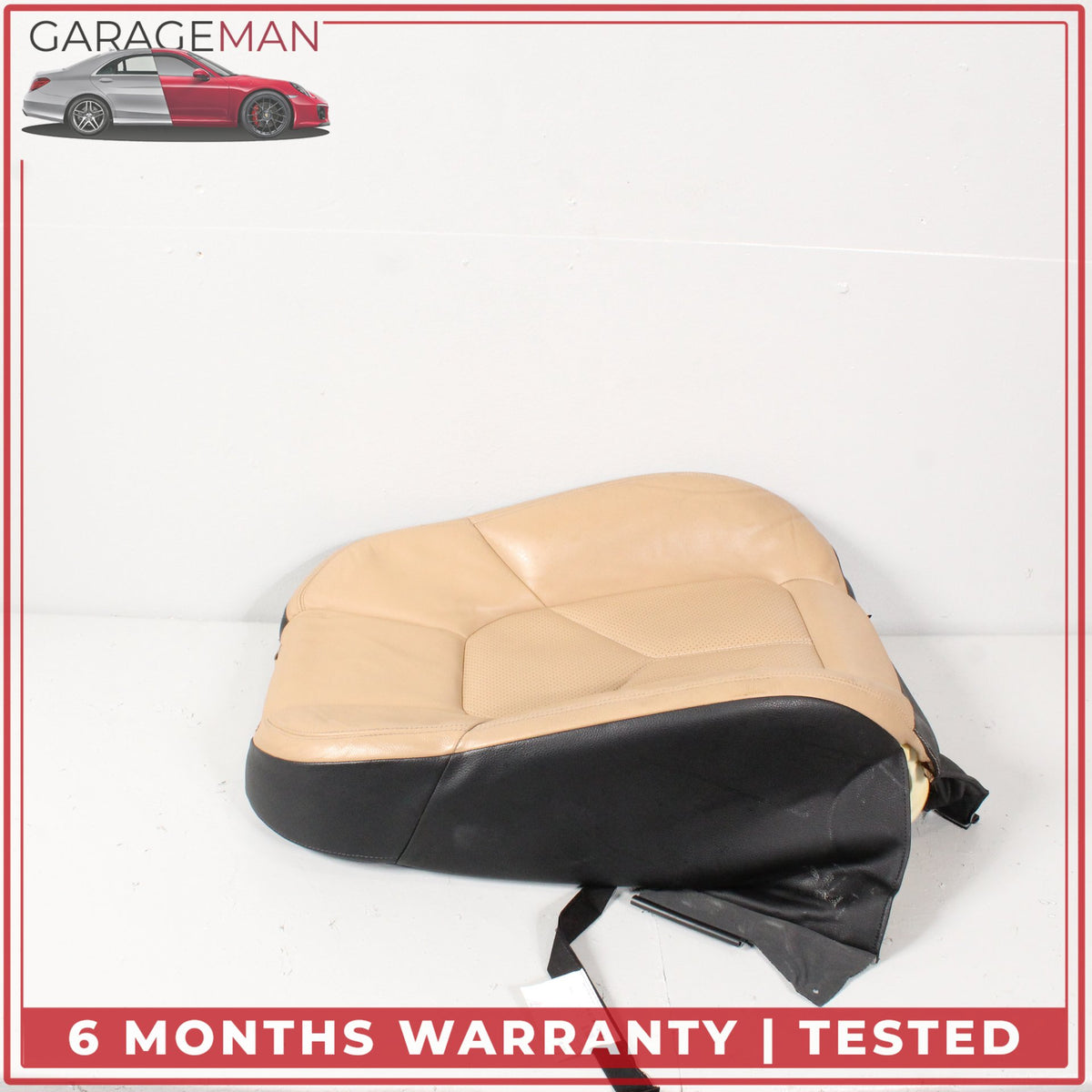 2011-2018 Porsche Cayenne 958 Front Right Side Top Upper Seat Cushion Beige OEM