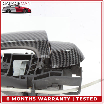 2012-2018 BMW 328i F30 Rear Right Exterior Door Handle Carbon Fiber 7332268 OEM