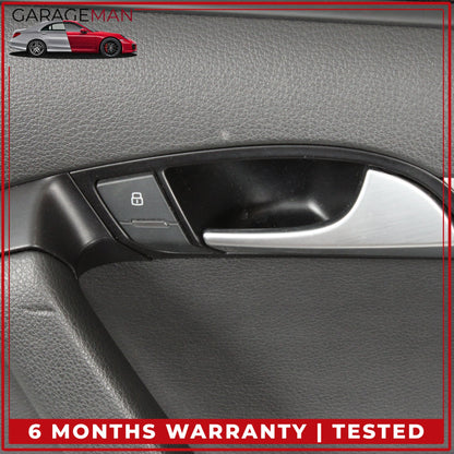 2007-2015 Audi Q7 Rear Right Side Interior Door Trim Panel w/ Sun Shade OEM