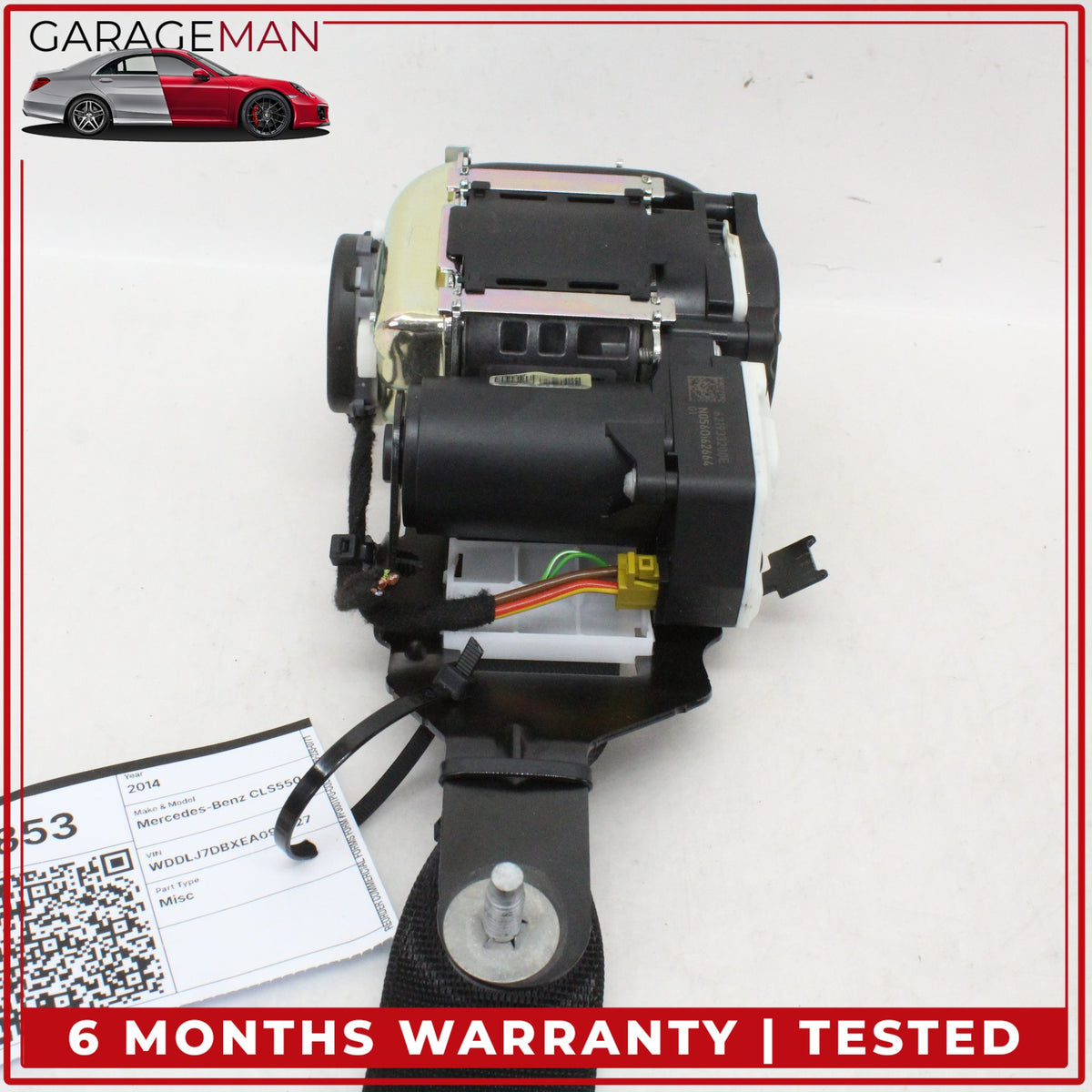 2012-2018 Mercedes W218 CLS550 CLS400 Front Right Seat Belt 621724400 OEM