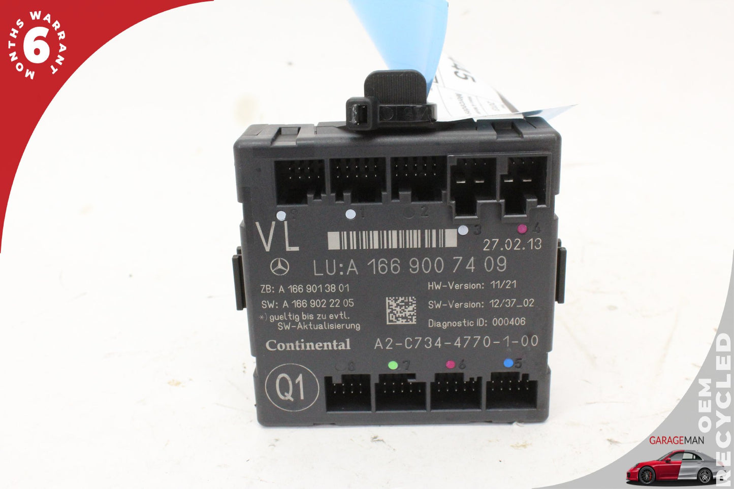 12-19 Mercedes-Benz GL450 X166 SUV Left Front Door Control Module 1669007409 OEM