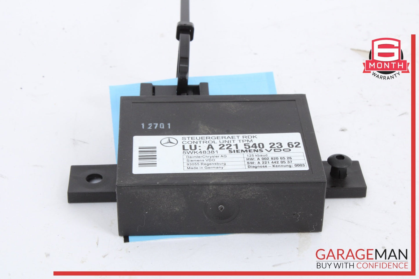 2007-2014 Mercedes-Benz S550 Tire Pressure Monitor Module 2215402362 OEM