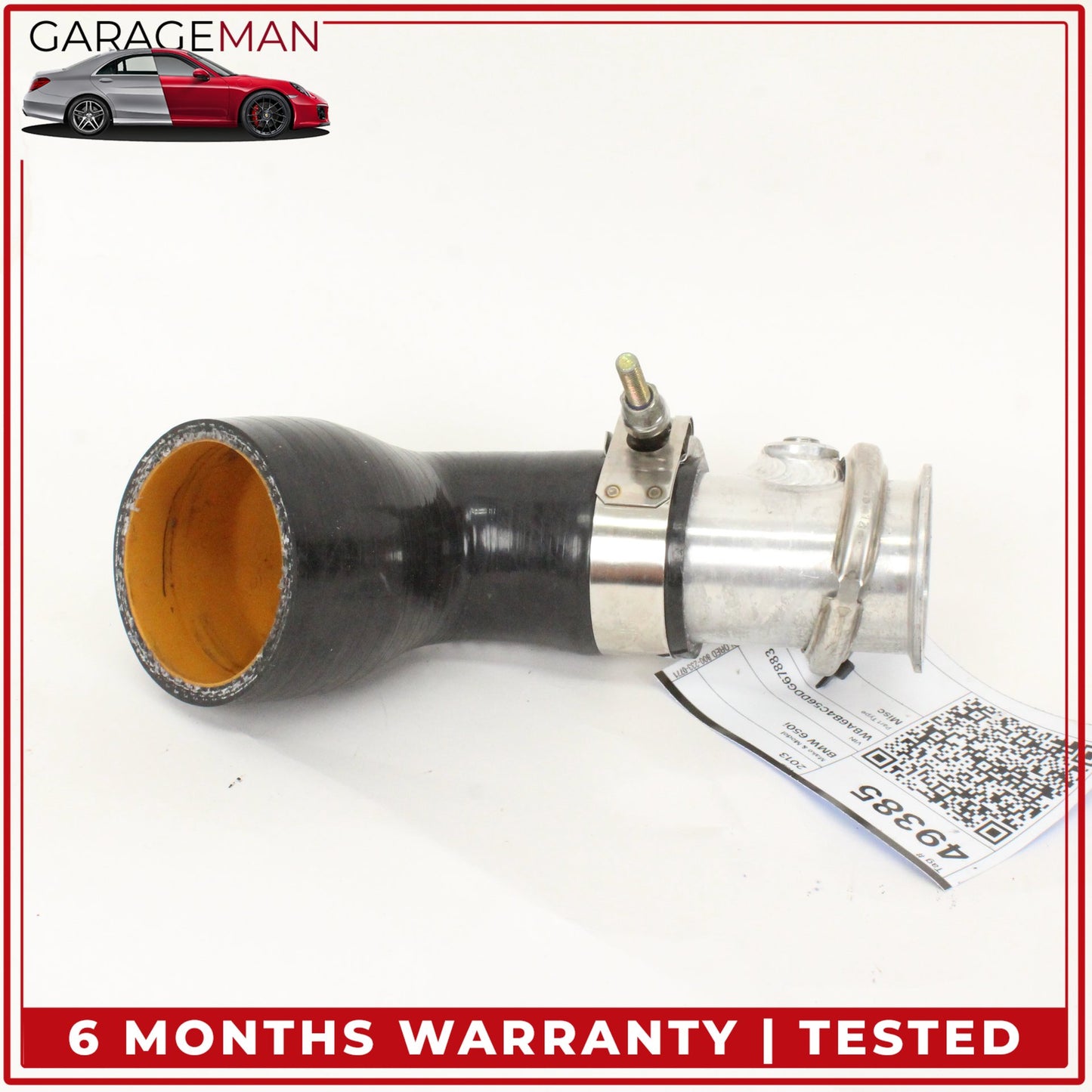 2012-2018 BMW 650i F06 AWD N63 4.4L ARM Turbo Inlet Charge Pipe
