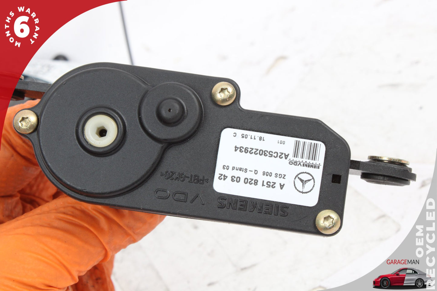2006-2012 Mercedes X164 GL450 Rear Left Side Quarter Window Regulator Motor OEM