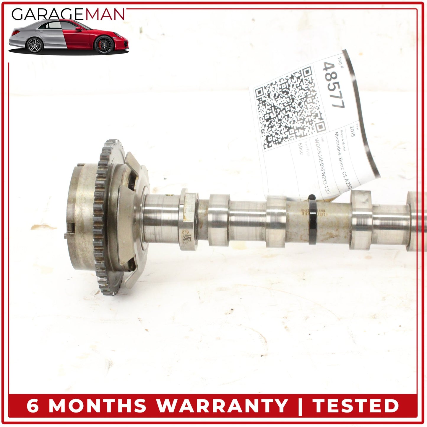 2015-2020 Mercedes W117 CLA250 GLA250 2.0L Engine Intake Camshaft 2700511200 OEM