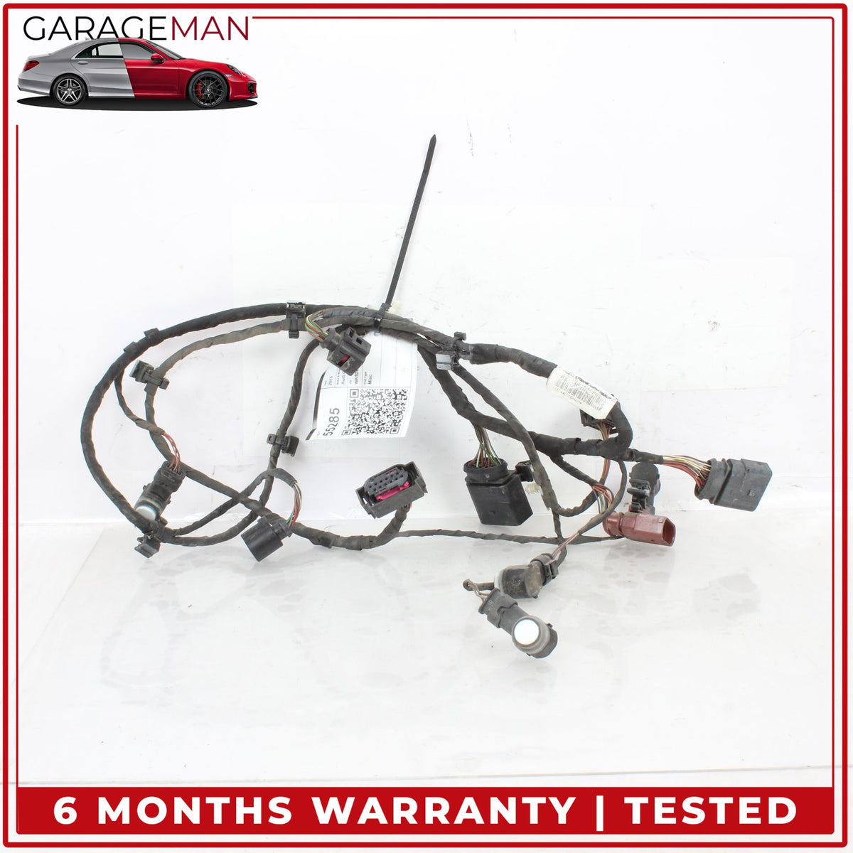 2007-2015 Audi Q7 SUV Rear Bumper Wire Harness w/ Parking Sensors 4L0971104N OEM