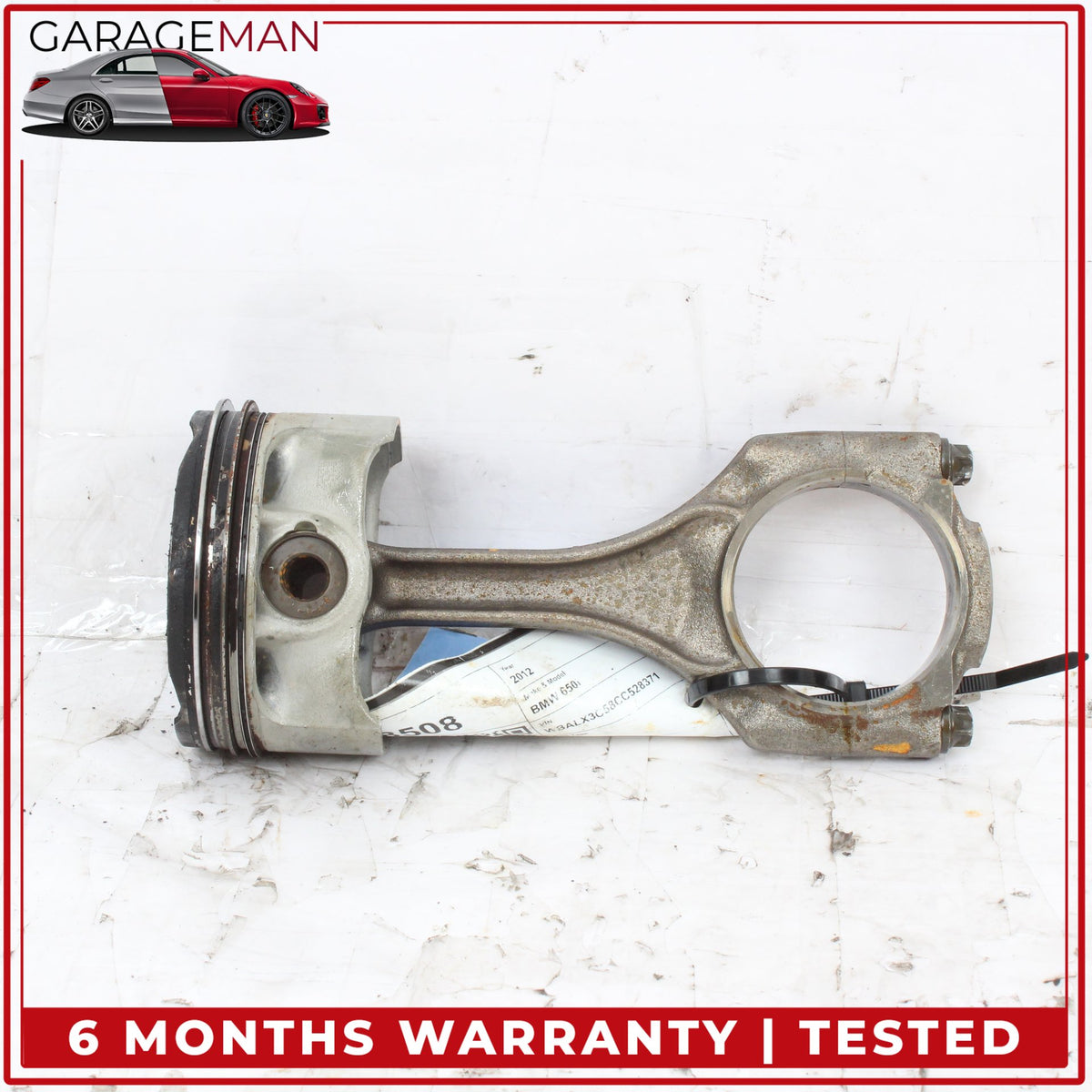 2008-2014 BMW 650i 550i X5 X6 4.4L V8 N63 Engine Motor Piston w/ Rod 7843237 OEM