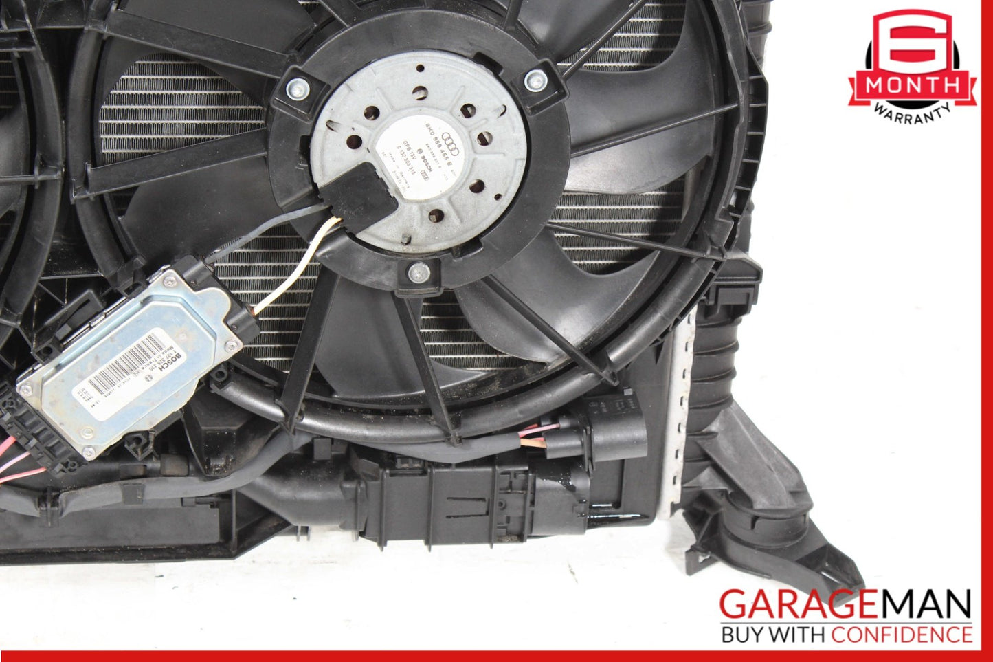 2008-2012 Audi S5 Engine Radiator Cooling Fan Motor Assembly 8K0121003N