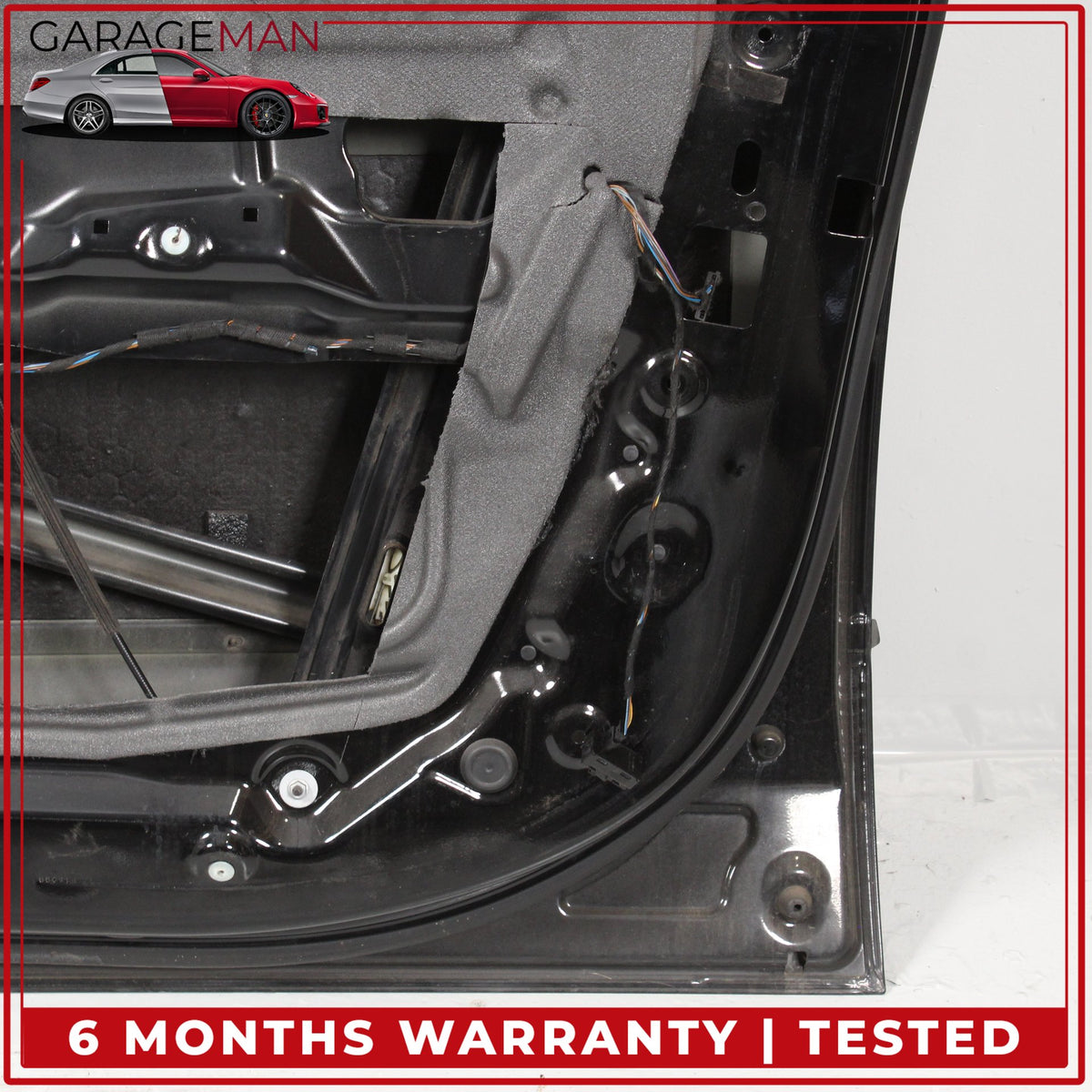2007-2013 BMW X5 E70 Front Right Side Door Shell Black w/ Window Regulator OEM