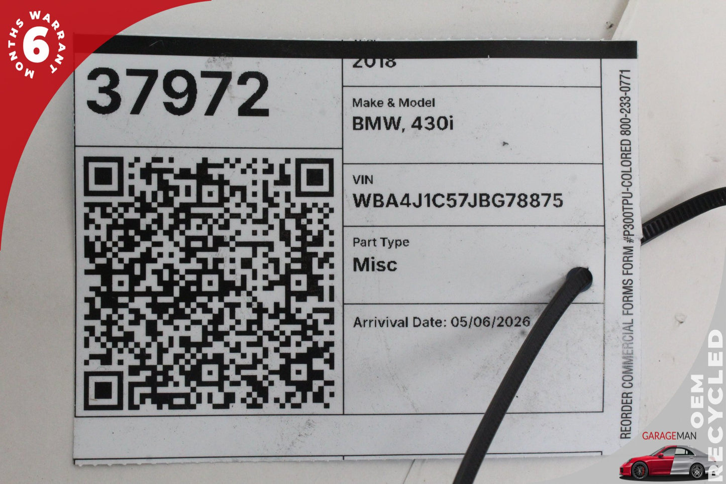 18-22 BMW 430i F36 Sedan BCM Body Comfort Control Module Unit 8638551 Genuine